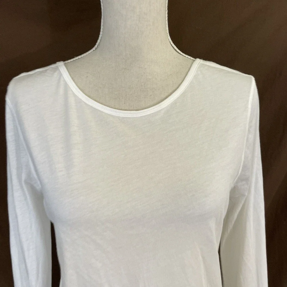 Lululemon Zen Bender Long Sleeve Shirt Women’s 6 White Open Back NEW - Picture 6 of 7